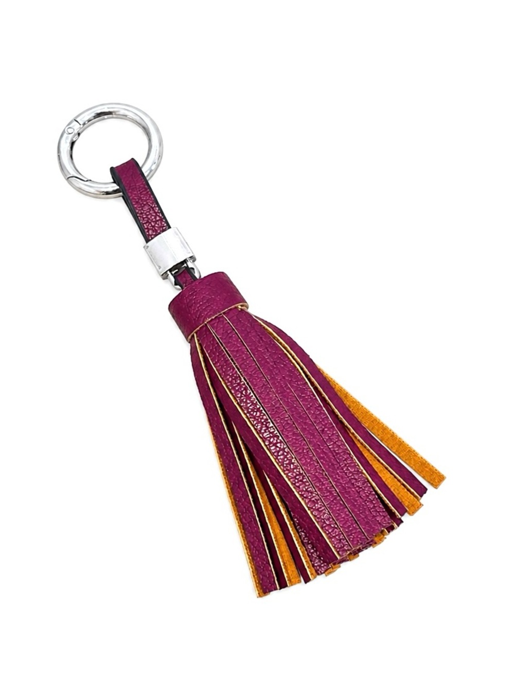 COACH Leather Tassel Keychain / Bag Charm